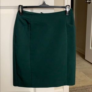 H&M Emerald Green Pencil Skirt Size 4